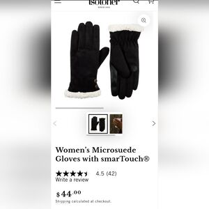NWT Black SmarTouch Isotoner Women's Gloves